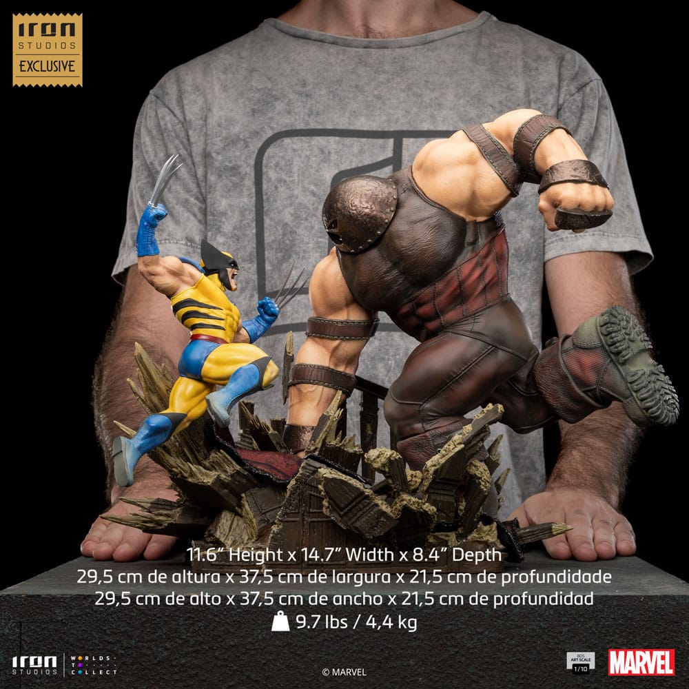 Wolverine vs Juggernaut Art Scale 1/10 Statue EU Exclusive by LAB7 Malta, Europe