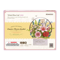 Wooden Flower Basket DIY 3D Puzzle (428 Pieces) in Malta | LAB7