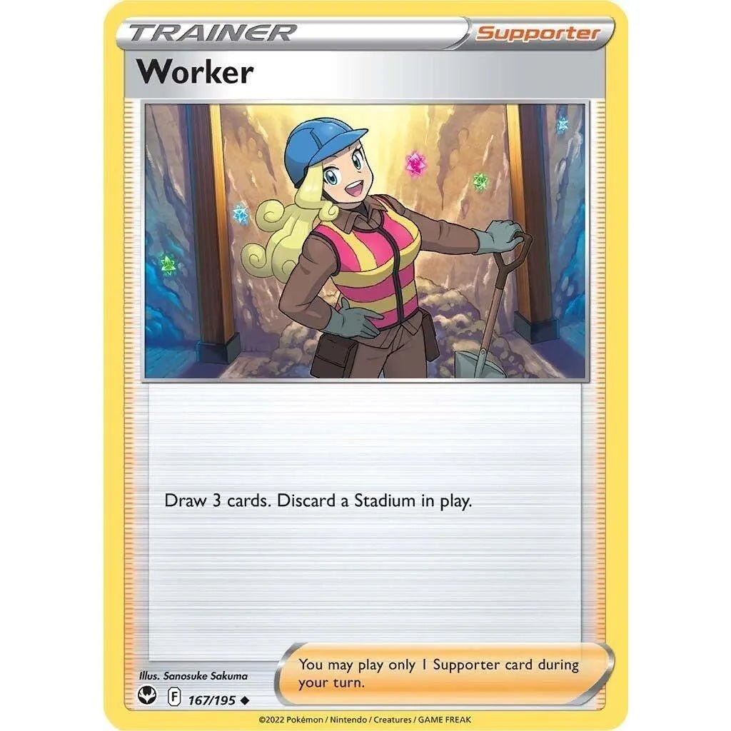 Worker (167/195) (SWSH12: Silver Tempest) in Malta | LAB7