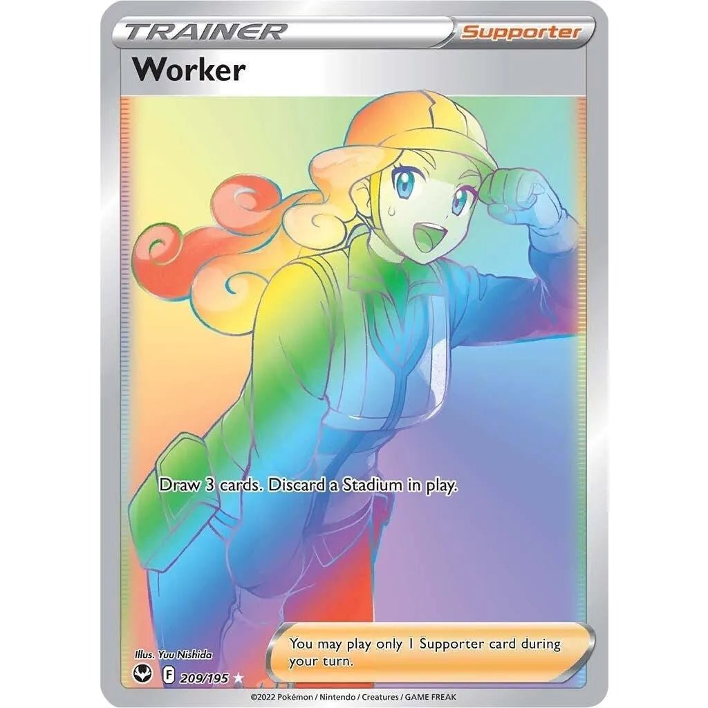 Worker (Secret) (209/195) (SWSH12: Silver Tempest) in Malta | LAB7