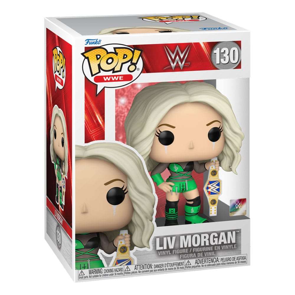 WWE - Liv Morgan with Belt Pop! Vinyl Figure by LAB7 Malta, Europe