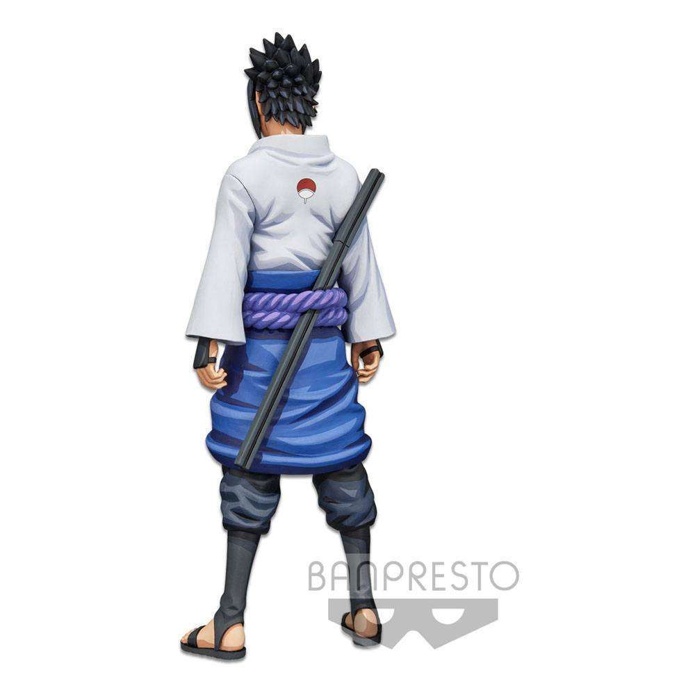 Banpresto Naruto Shippuden Grandista Shinobi Relations Figure Uchiha Sasuke Manga Dimensions 27 cm by LAB7 Malta