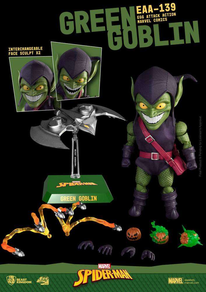 Beast Kingdom Marvel Comics Egg Attack Action Action Figure Green Goblin 17 cm by LAB7 Malta