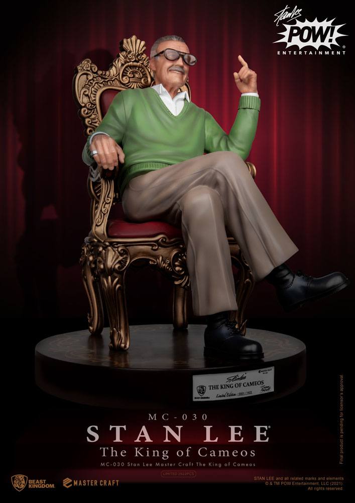 Beast Kingdom Stan Lee Master Craft Statue The King of Cameos 33 cm by LAB7 Malta