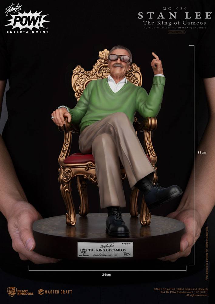 Beast Kingdom Stan Lee Master Craft Statue The King of Cameos 33 cm by LAB7 Malta