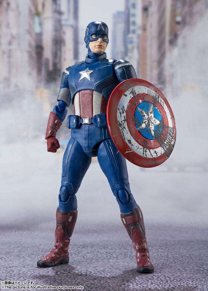 Tamashii Nations Avengers S.H. Figuarts Action Figure Captain America (Avengers Assemble Edition) 15 cm by LAB7 Malta