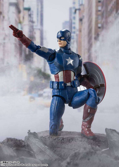 Tamashii Nations Avengers S.H. Figuarts Action Figure Captain America (Avengers Assemble Edition) 15 cm by LAB7 Malta