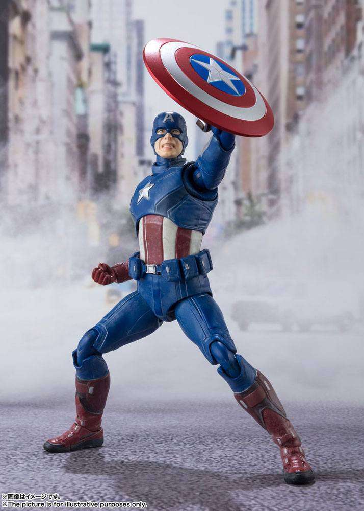 Tamashii Nations Avengers S.H. Figuarts Action Figure Captain America (Avengers Assemble Edition) 15 cm by LAB7 Malta