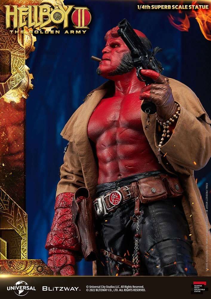 Blitzway Hellboy II: The Golden Army Superb Statue 1/4 Hellboy 70 cm by LAB7 Malta