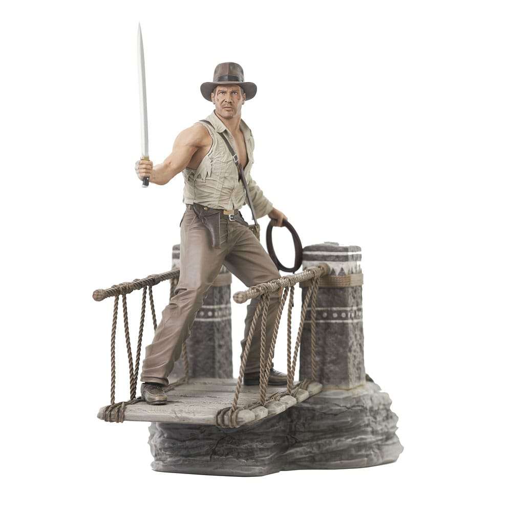 Diamond Select Indiana Jones and the Temple of Doom Deluxe Gallery PVC Statue Rope Bridge 28 cm by LAB7 Malta