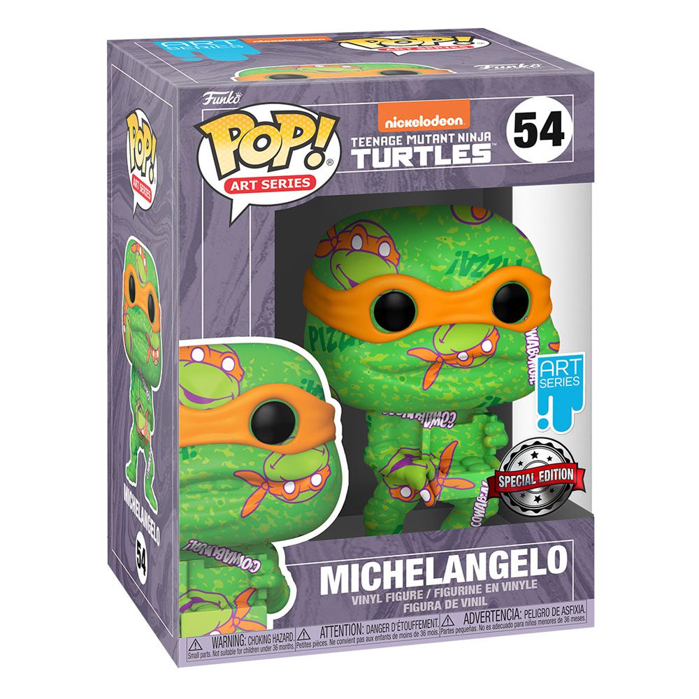 Funko POP! TMNT II: The Secret of the Ooze - Michelangelo Artist Series Pop! #54 by LAB7 Malta