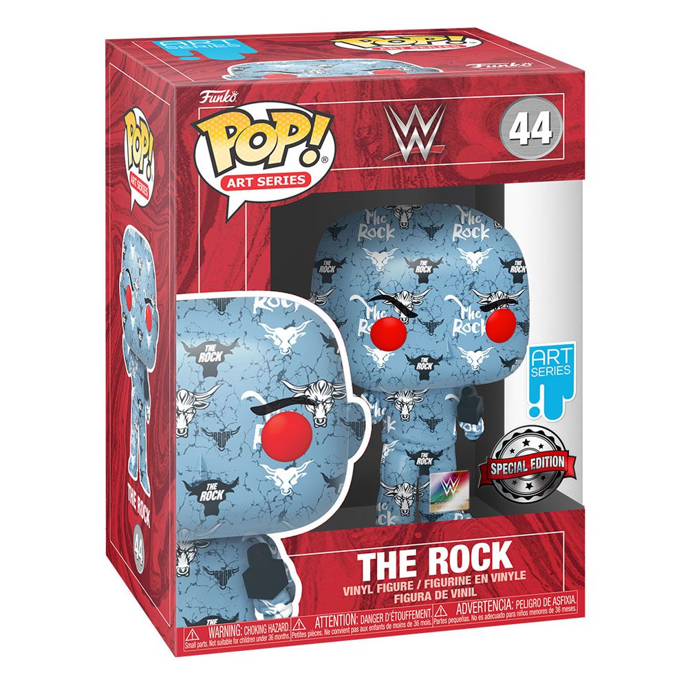 Funko POP! WWE - The Rock Brahma Bull Artist Series Pop! #44 by LAB7 Malta