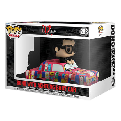 Funko POP! U2 - Bono with Achtung Baby Car Pop! Rides #293 Vinyl Figure by LAB7 Malta