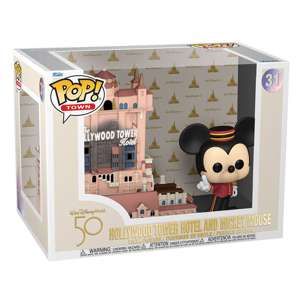 Funko POP! Walt Disney World: 50th Anniversary - Mickey Mouse with Hollywood Tower Hotel Pop! Town #31 by LAB7 Malta