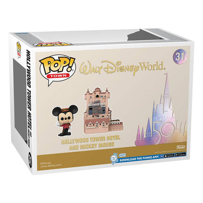 Funko POP! Walt Disney World: 50th Anniversary - Mickey Mouse with Hollywood Tower Hotel Pop! Town #31 by LAB7 Malta