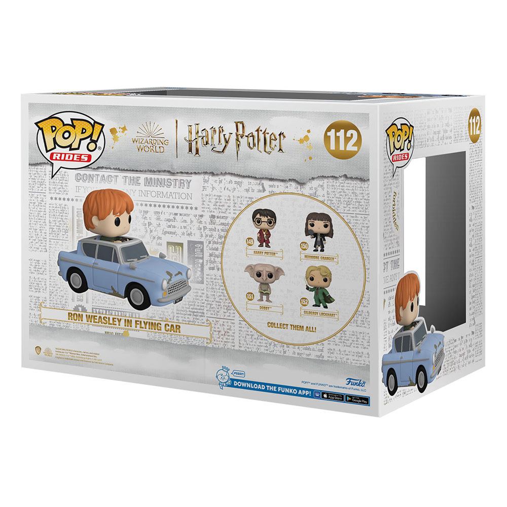 Funko POP! Harry Potter - Ron Weasley in Flying Car Pop! Rides Vinyl Figure #112 by LAB7 Malta