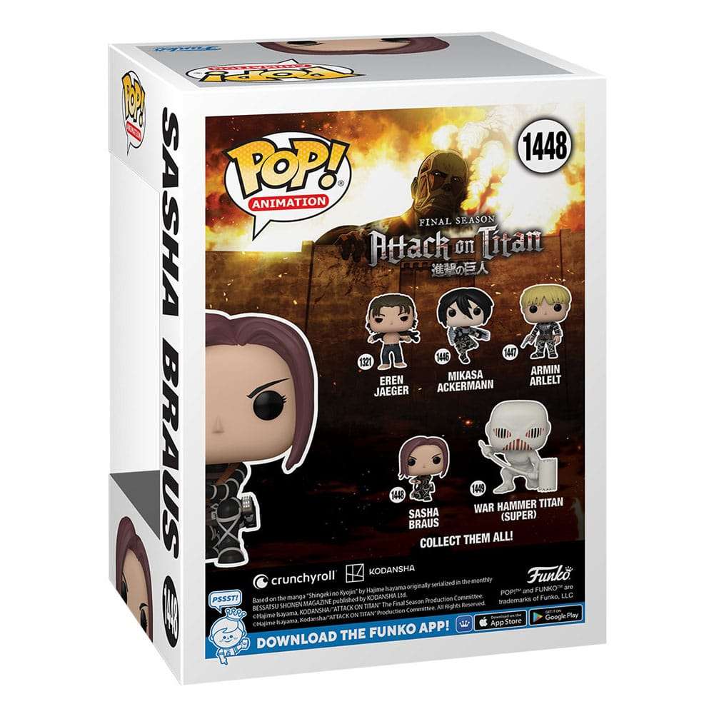 Funko POP! Attack on Titan POP! Animation Vinyl Figure Sasha 9 cm by LAB7 Malta