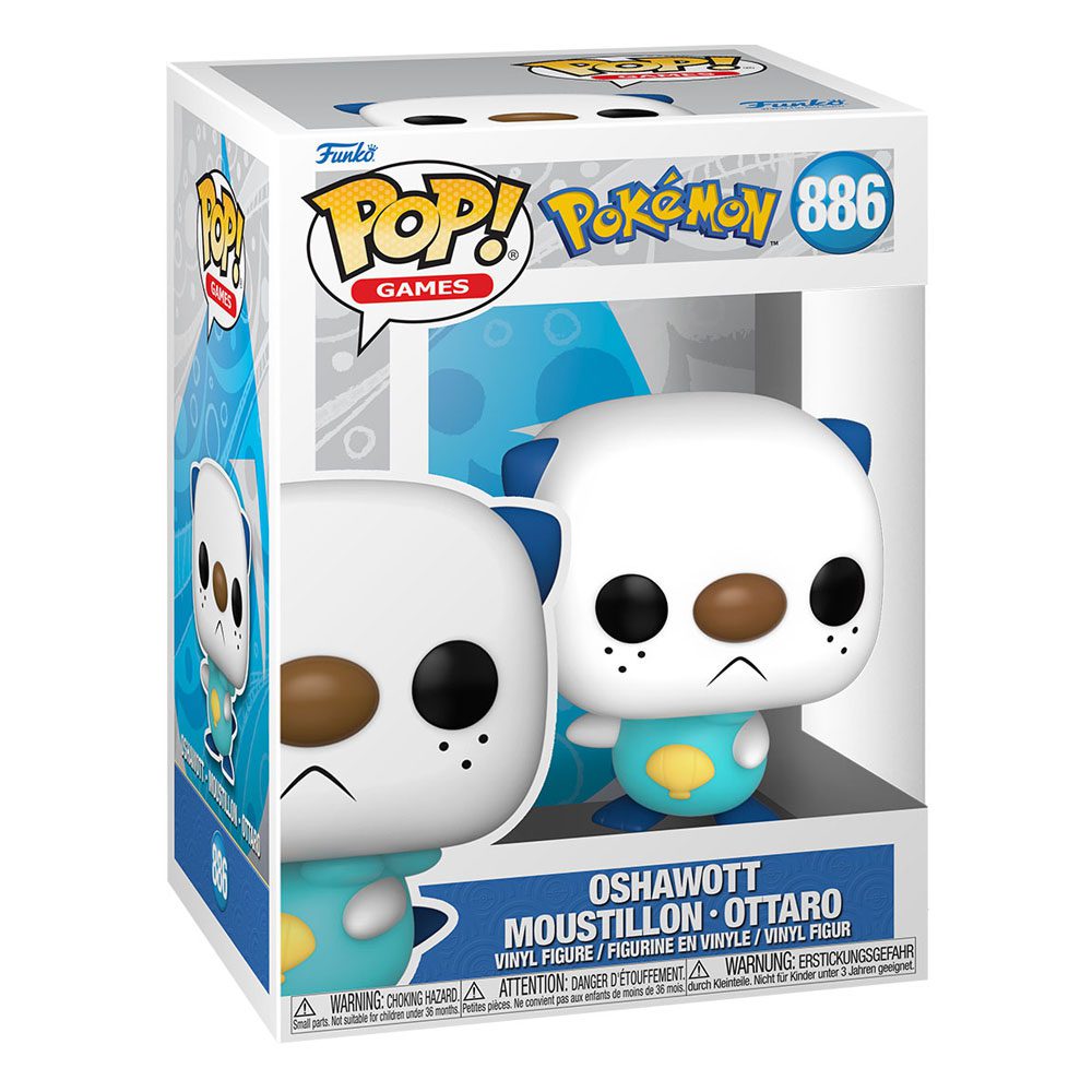 Funko POP! Pokemon POP! Games Vinyl Figure Oshawott (EMEA) #886 by LAB7 Malta