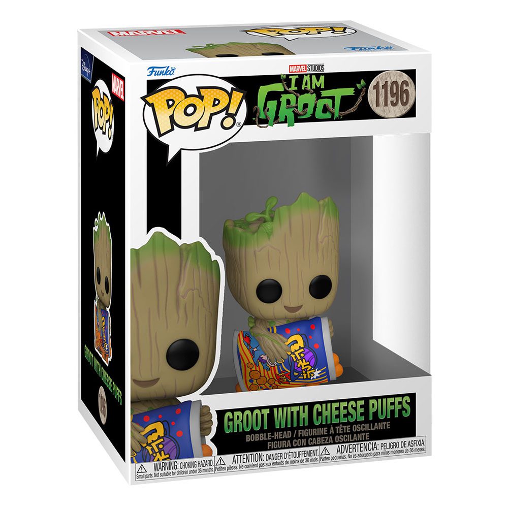 Funko POP! I Am Groot POP! Vinyl Figure Groot w/Cheese Puffs #1196 by LAB7 Malta