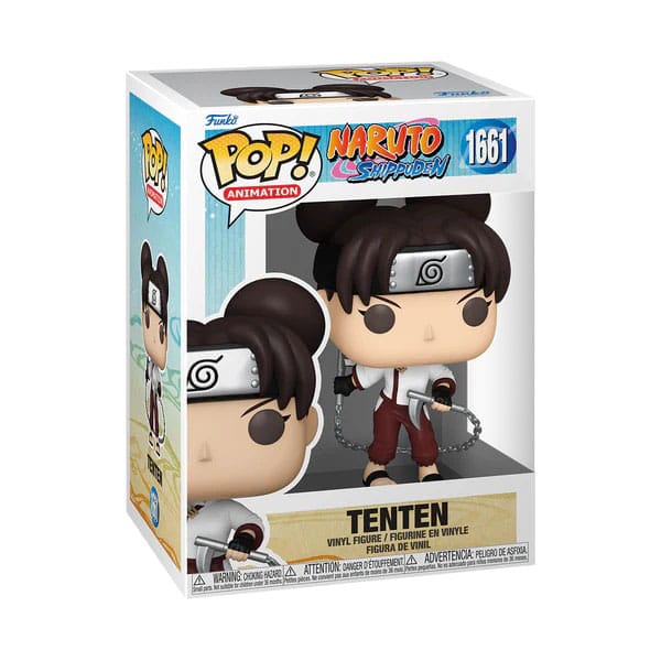 Funko Pop! vinyl figure packaging for Naruto with Tenten on a white background