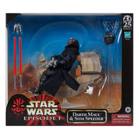 Hasbro Star Wars Black Series Darth Maul & Sith Speeder 25th Anniversary Set