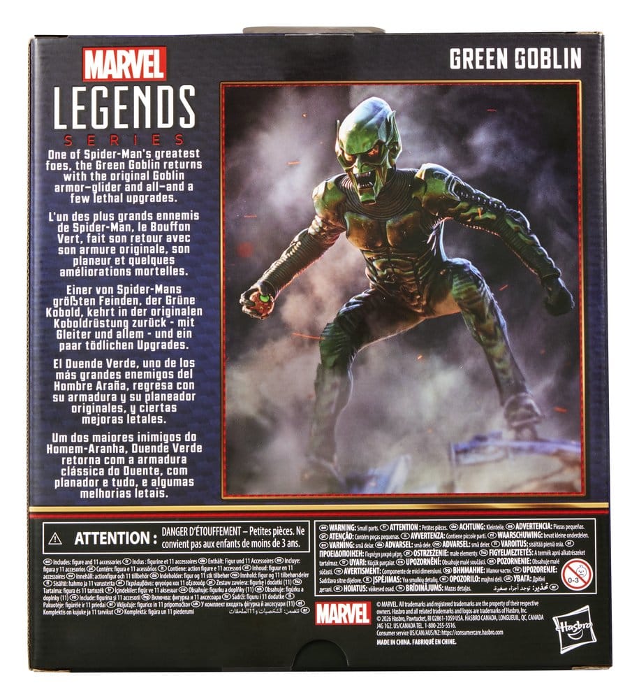 Hasbro Marvel Legends Spider-Man No Way Home Green Goblin Action Figure 15cm