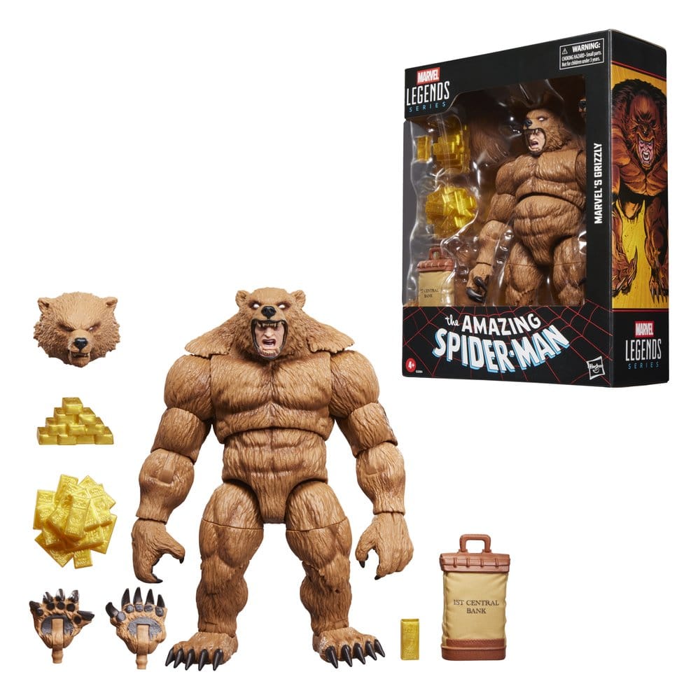 Hasbro The Amazing Spider-Man Marvel Legends – Marvel's Grizzly Action Figure 15cm