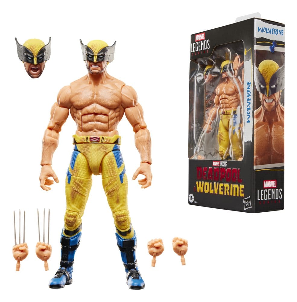 Hasbro Marvel Legends Deadpool & Wolverine Bare-Chested Wolverine Action Figure 15cm