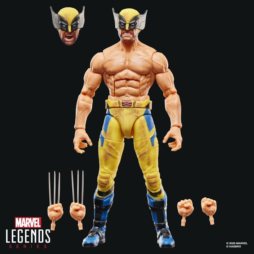 Hasbro Marvel Legends Deadpool & Wolverine Bare-Chested Wolverine Action Figure 15cm