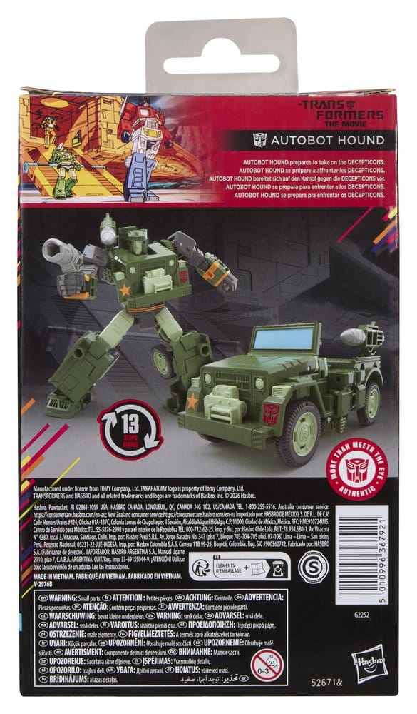 Hasbro Transformers Studio Series MTMTE Autobot Hound Deluxe Class Action Figure 14cm