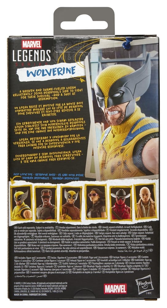 Hasbro Deadpool & Wolverine Marvel Legends – Wolverine Action Figure 15cm