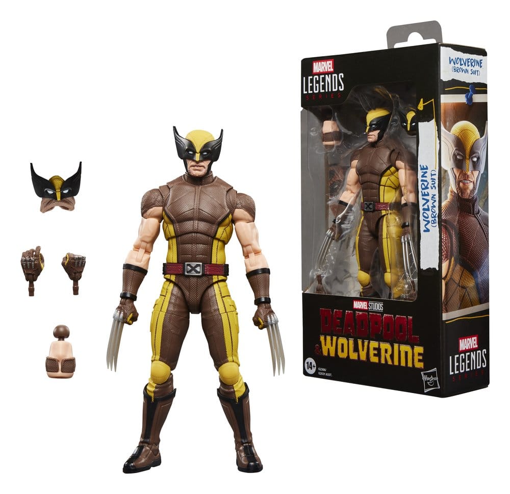 Hasbro Deadpool & Wolverine (2024) Marvel Legends Wolverine (Brown Suit) Action Figure (15cm)