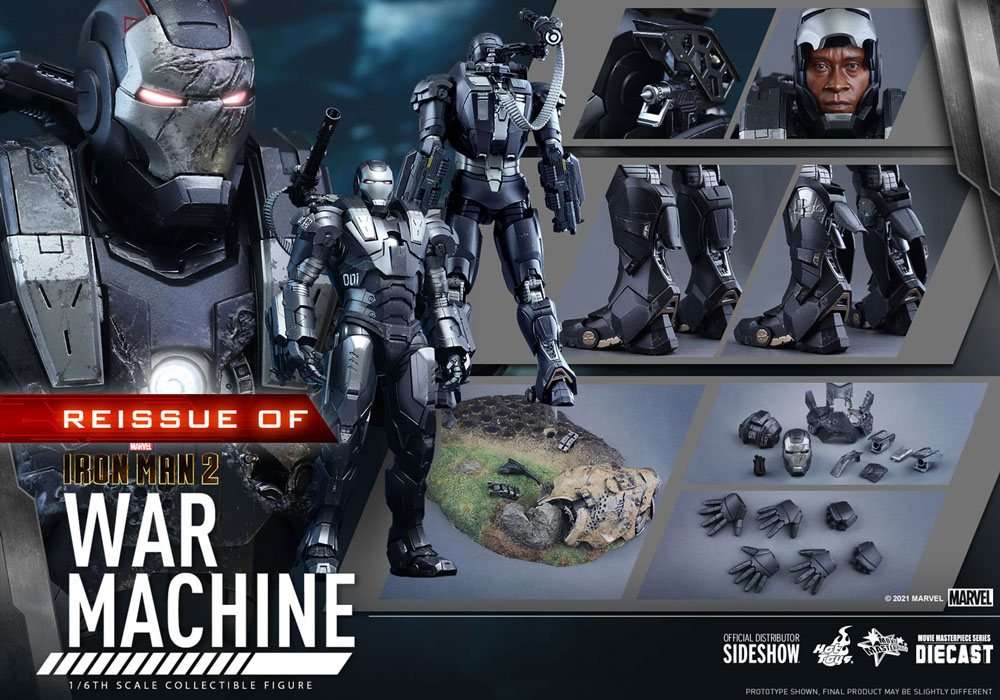 Hot Toys Iron Man 2 Movie Masterpiece Action Figure 1/6 War Machine 32 cm by LAB7 Malta