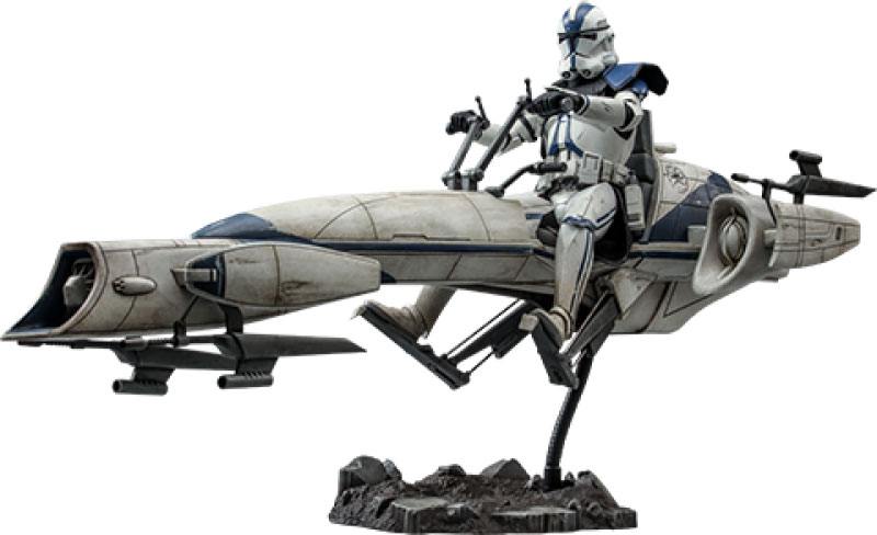 Star Wars The Clone Wars Action Figure 1/6 Commander Appo & BARC Speeder