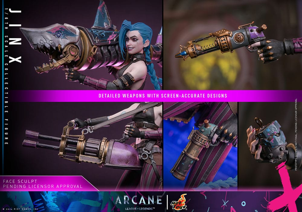 Hot Toys 1/6 Scale Jinx Figure – Arcane Season 2 Collectible