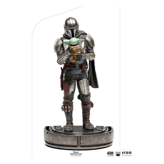 Star Wars: The Mandalorian - Mandalorian & Grogu 1/10th Scale Statue by LAB7 Malta