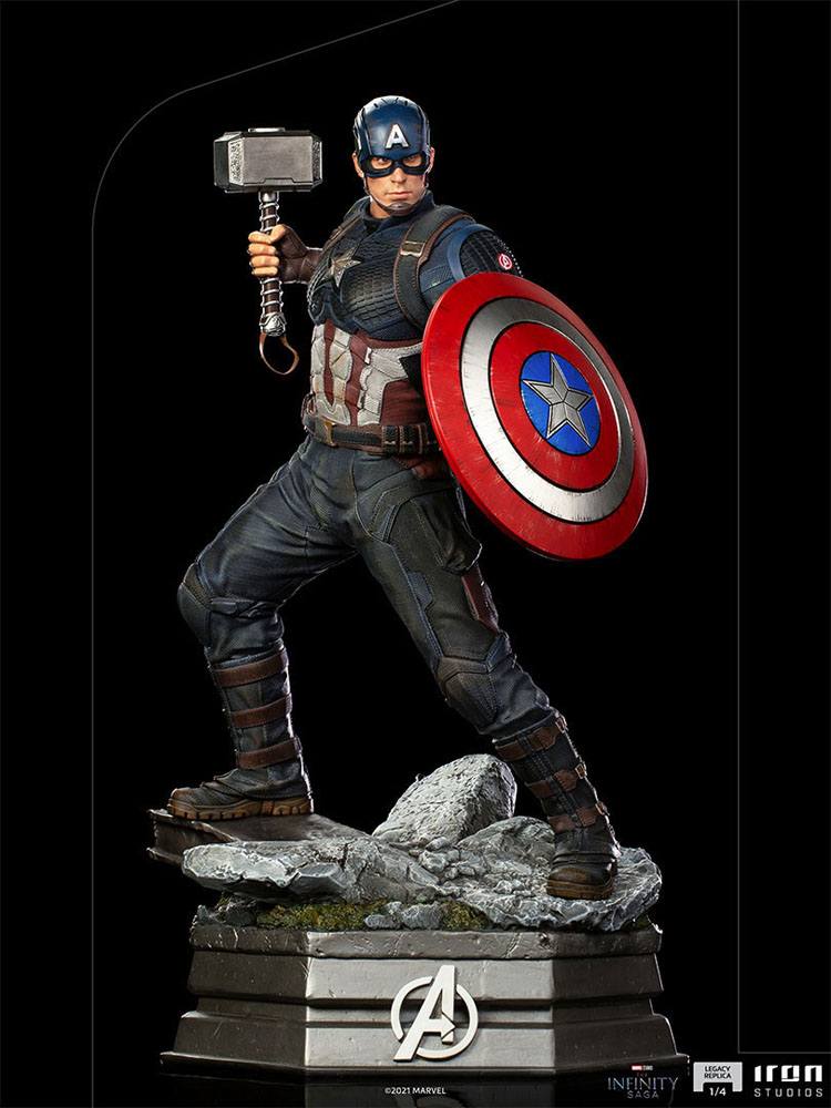 Iron Studios Avengers Infinity Saga Legacy Replica Statue 1/4 Captain America 56 cm by LAB7 Malta