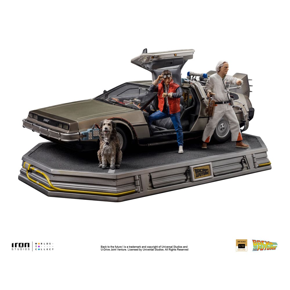 Iron Studios Back to the Future Art Scale Statue 1/10 DeLorean Full Set 23 cm by LAB7 Malta