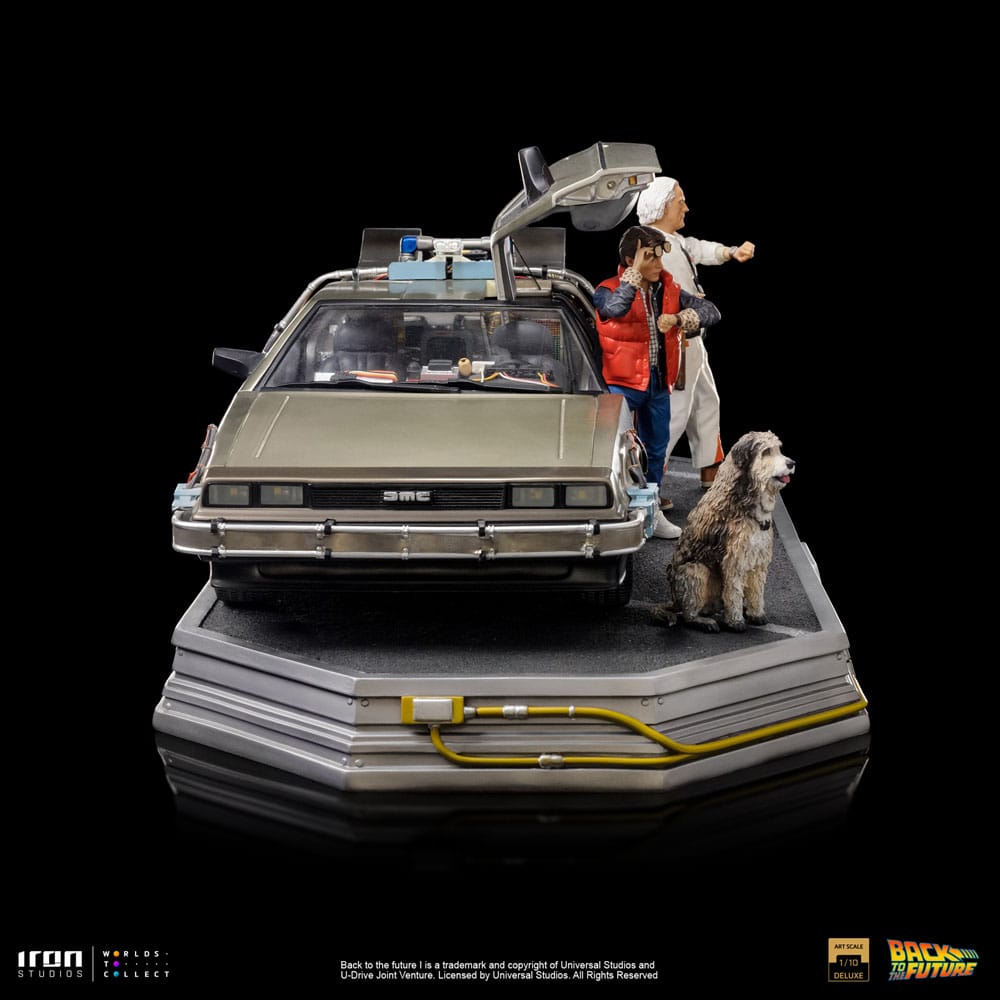 Iron Studios Back to the Future Art Scale Statue 1/10 DeLorean Full Set 23 cm by LAB7 Malta