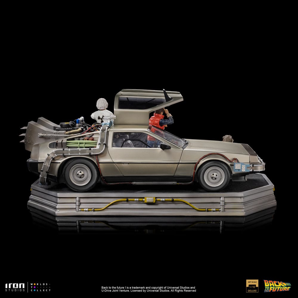 Iron Studios Back to the Future Art Scale Statue 1/10 DeLorean Full Set 23 cm by LAB7 Malta