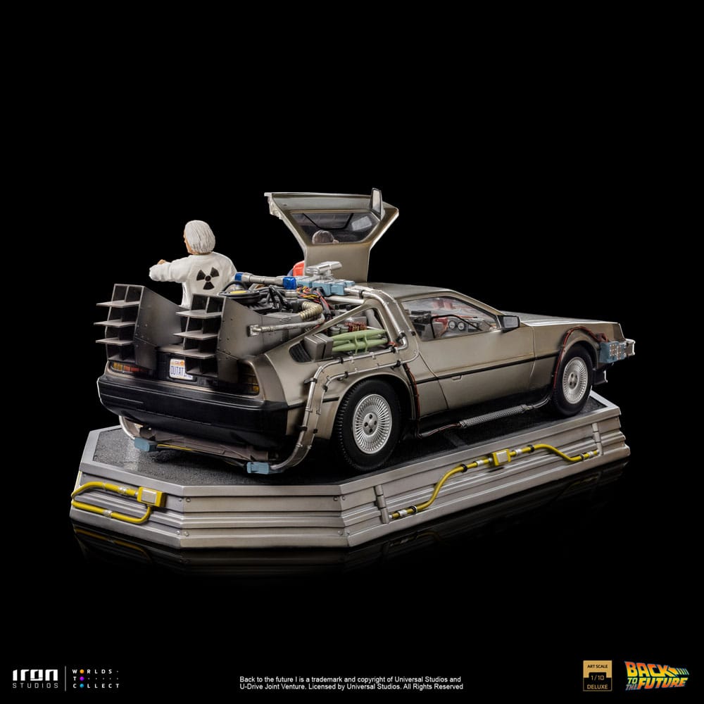 Iron Studios Back to the Future Art Scale Statue 1/10 DeLorean Full Set 23 cm by LAB7 Malta