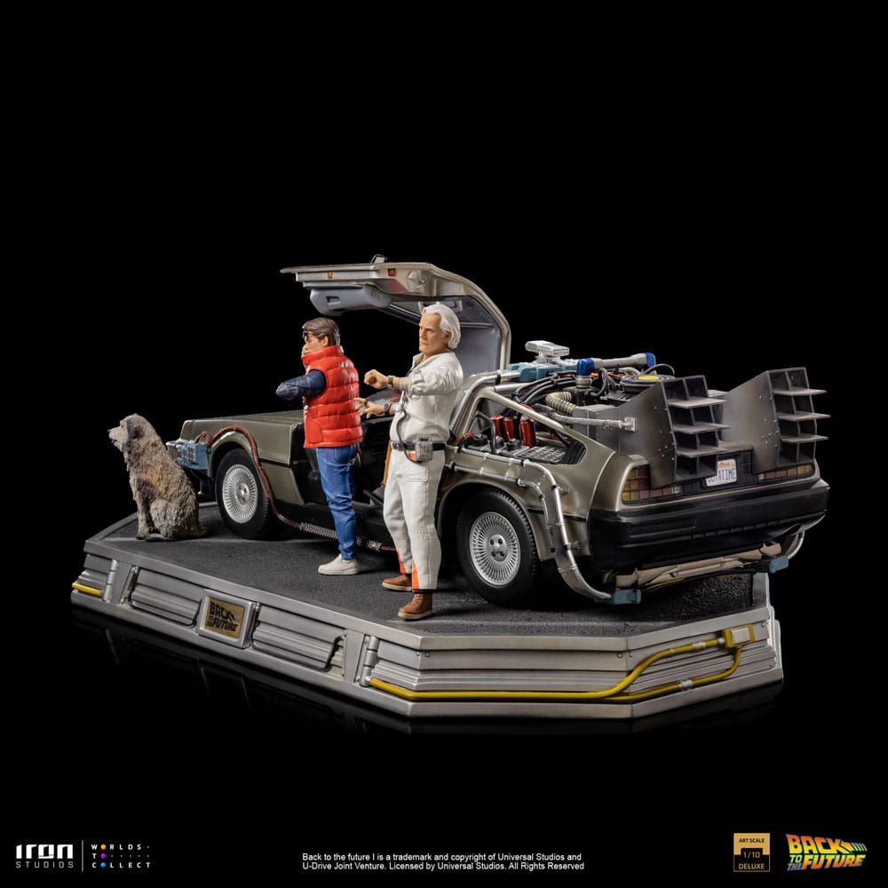 Iron Studios Back to the Future Art Scale Statue 1/10 DeLorean Full Set 23 cm by LAB7 Malta