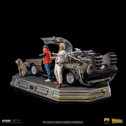 Iron Studios Back to the Future Art Scale Statue 1/10 DeLorean Full Set 23 cm by LAB7 Malta