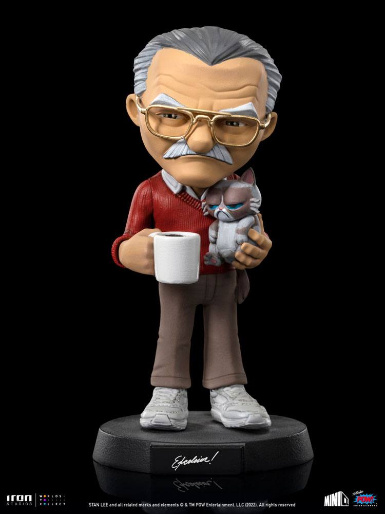 Iron Studios Stan Lee Mini Co. PVC Figure Stan Lee with Grumpy Cat 14 cm by LAB7 Malta