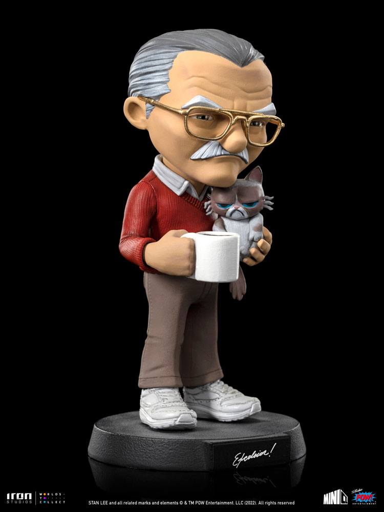 Iron Studios Stan Lee Mini Co. PVC Figure Stan Lee with Grumpy Cat 14 cm by LAB7 Malta