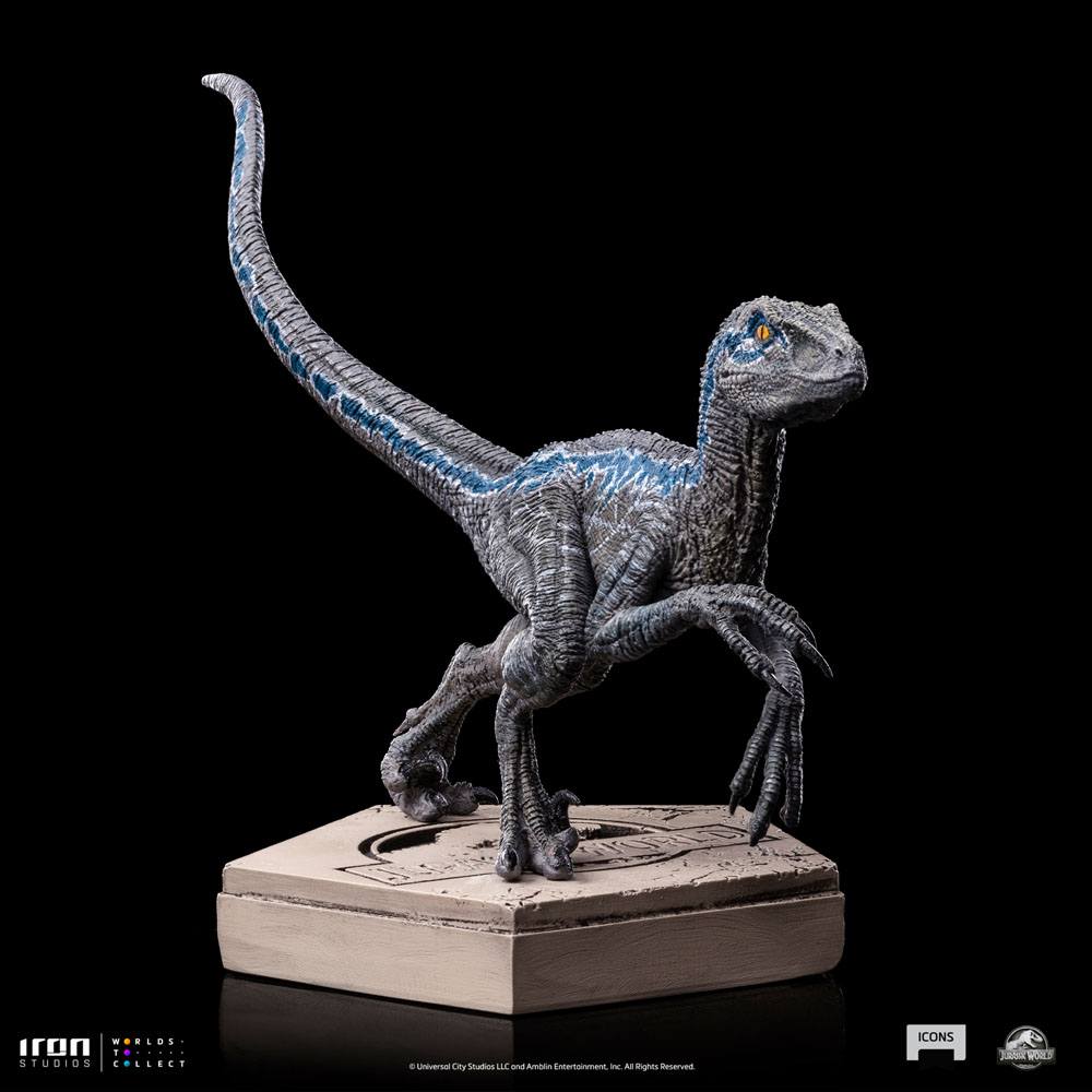 Iron Studios Jurassic World Icons Statue Velociraptor Blue 9 cm by LAB7 Malta