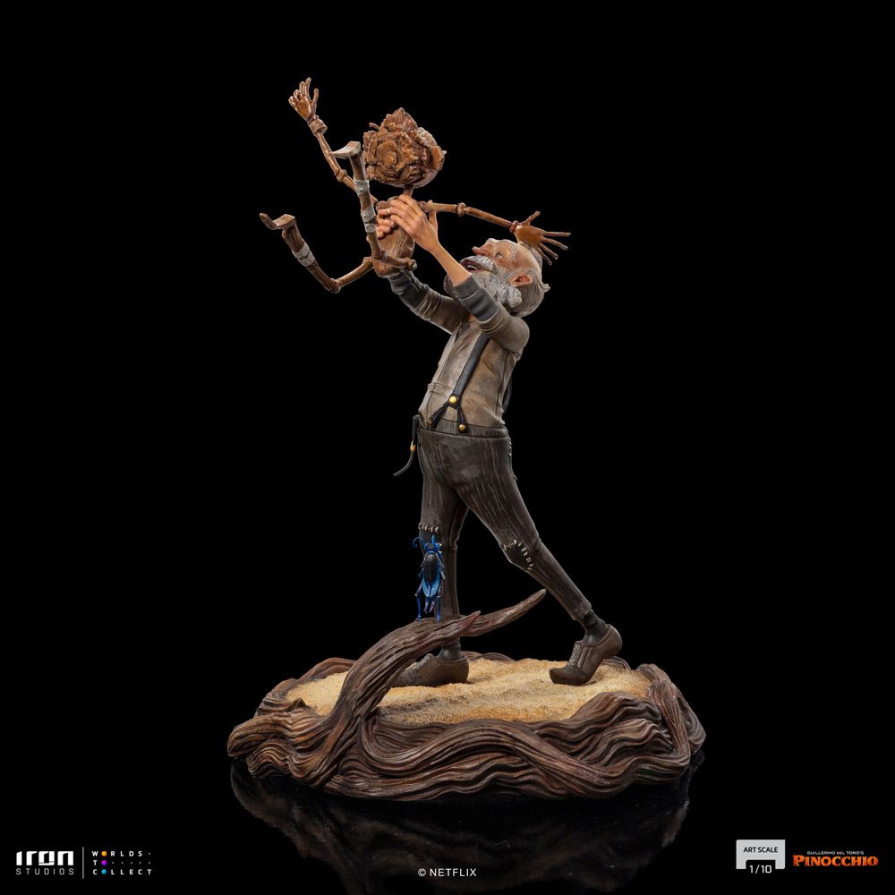 Iron Studios Pinocchio Art Scale Statue 1/10 Gepeto & Pinocchio 23 cm by LAB7 Malta