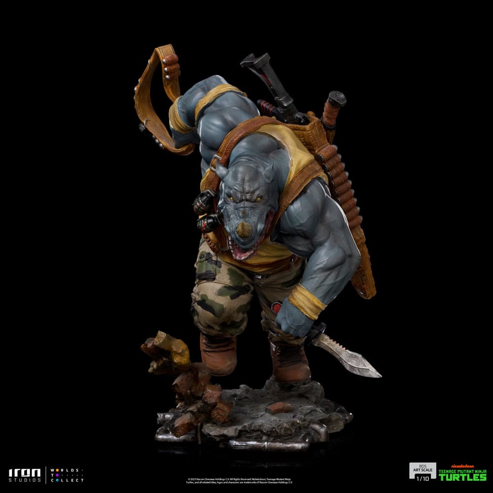 Iron Studios Teenage Mutant Ninja Turtles BDS Art Scale Statue 1/10 Rocksteady 24 cm by LAB7 Malta