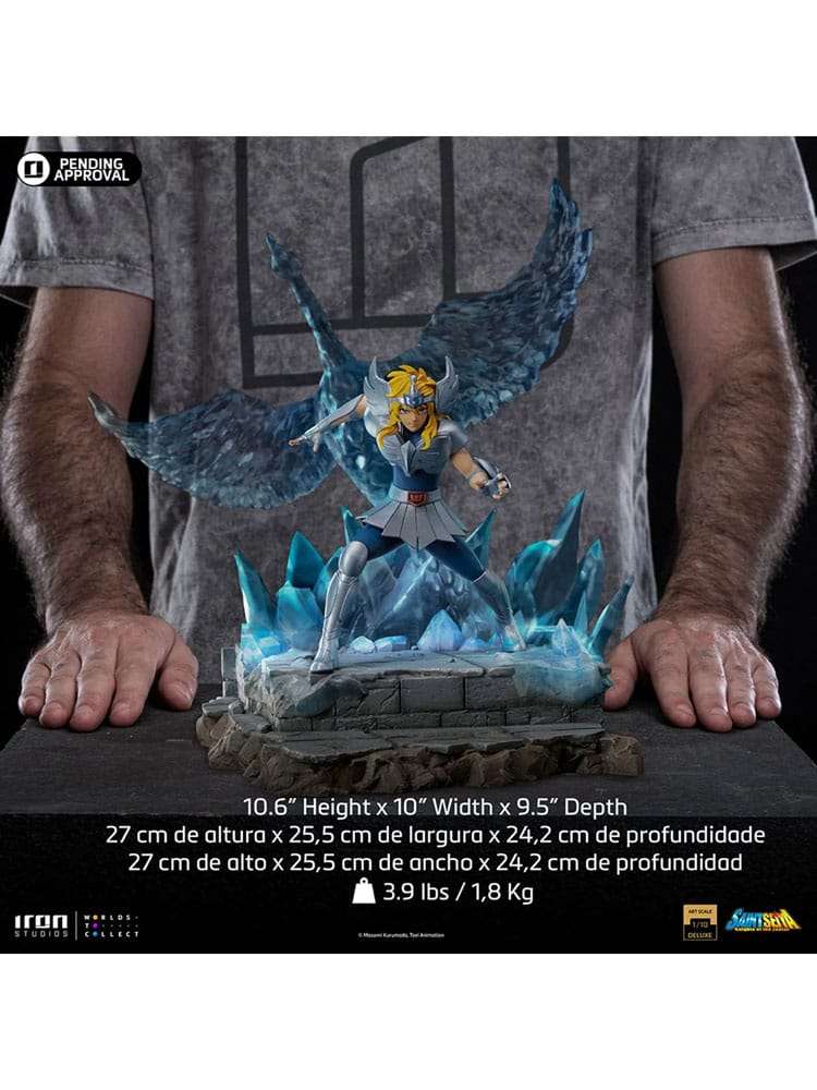 Iron Studios Saint Seiya Deluxe BDS Art Scale Statue 1/10 Cygnus Hyoga 27 cm by LAB7 Malta