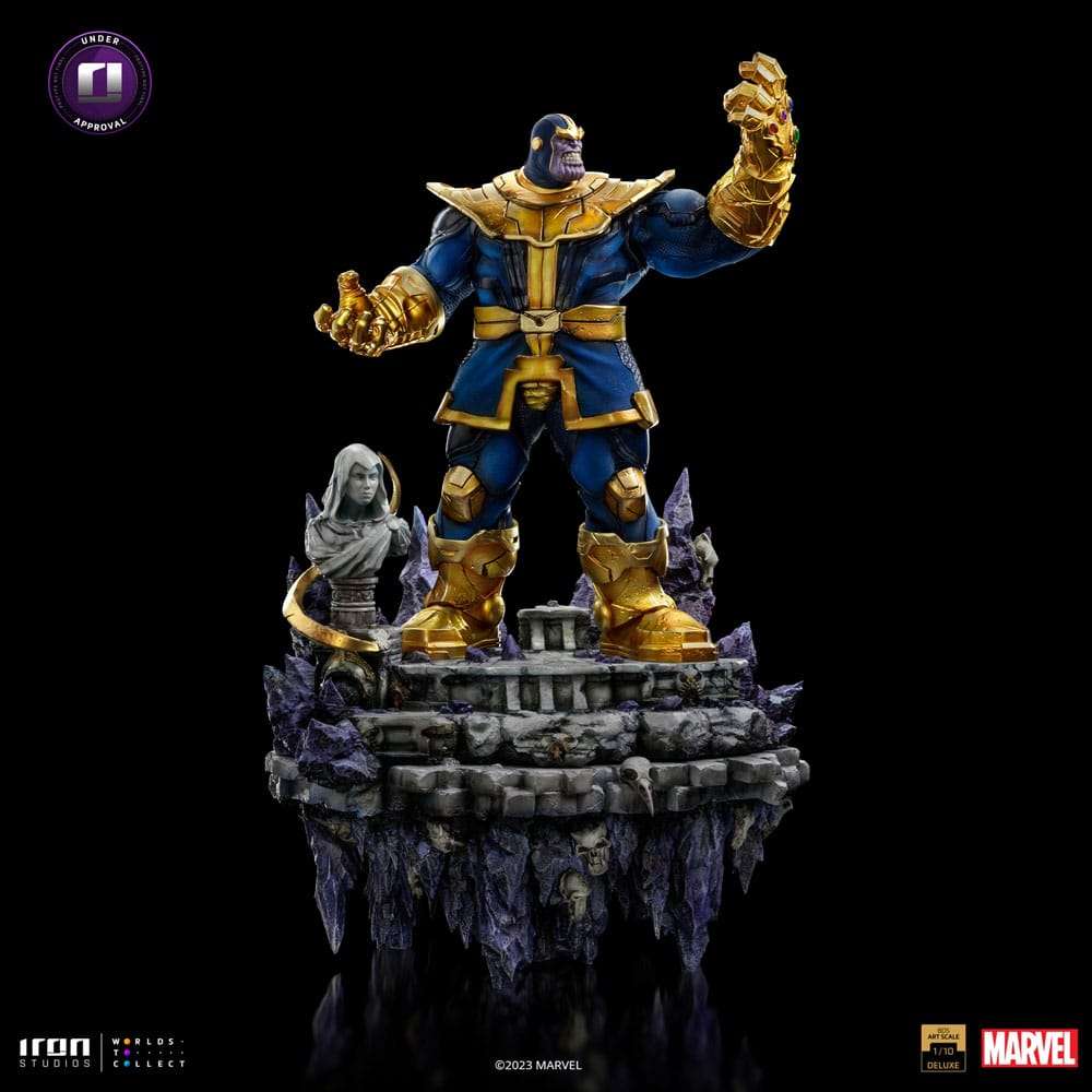 Iron Studios Marvel Deluxe BDS Art Scale Statue 1/10 Thanos Infinity Gaunlet Diorama 42 cm by LAB7 Malta